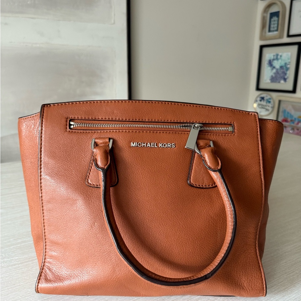 Michael Kors Brown Leather Satchel
